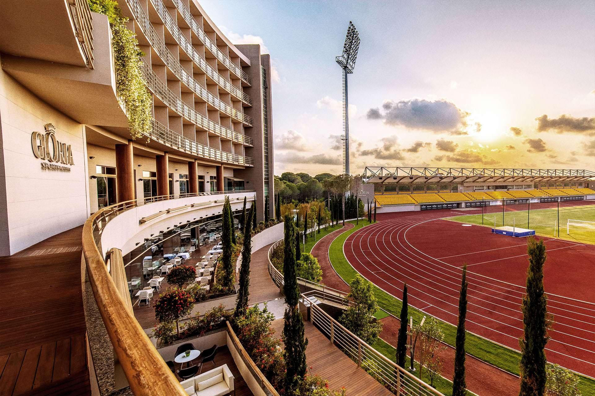 Gloria Sports Arena accommodation beside the athletics track