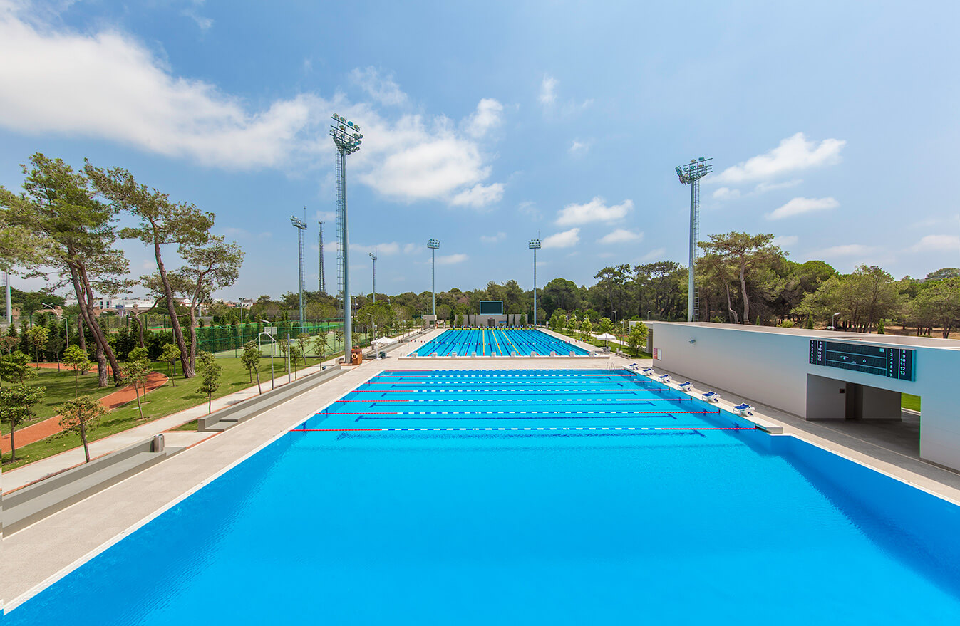 Outdoor swimming facilities at Gloria Sports Arena